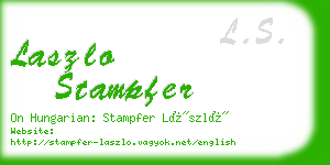 laszlo stampfer business card